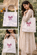 Classic Tote Design Bag | Aesthetic Cottagecore Canvas Shopper