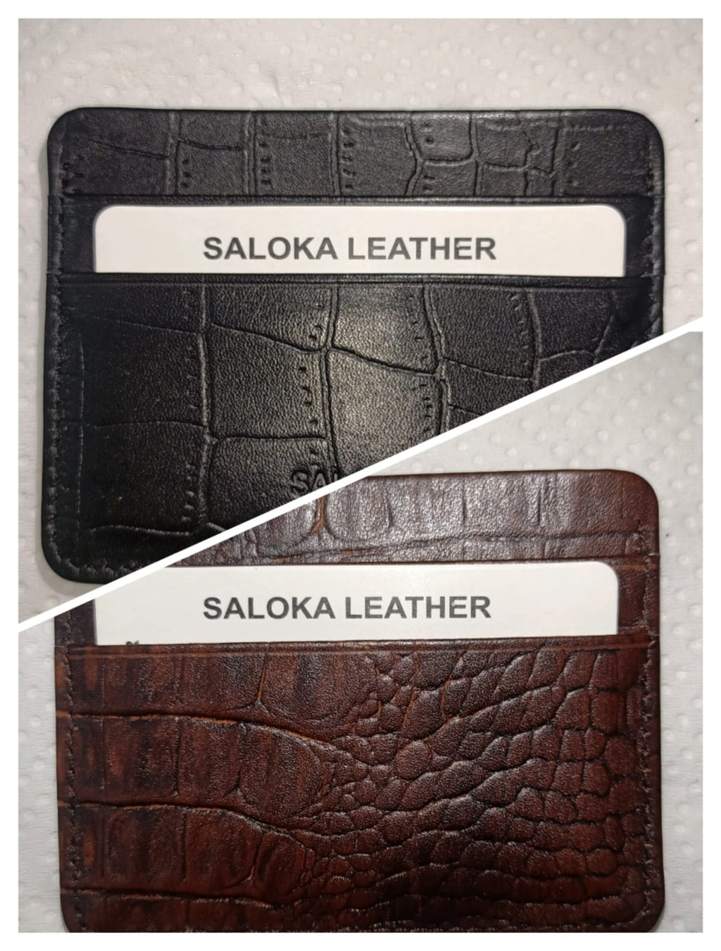 Premium Genuine Leather Card Holder – Slim Minimal Wallet for Men & Women