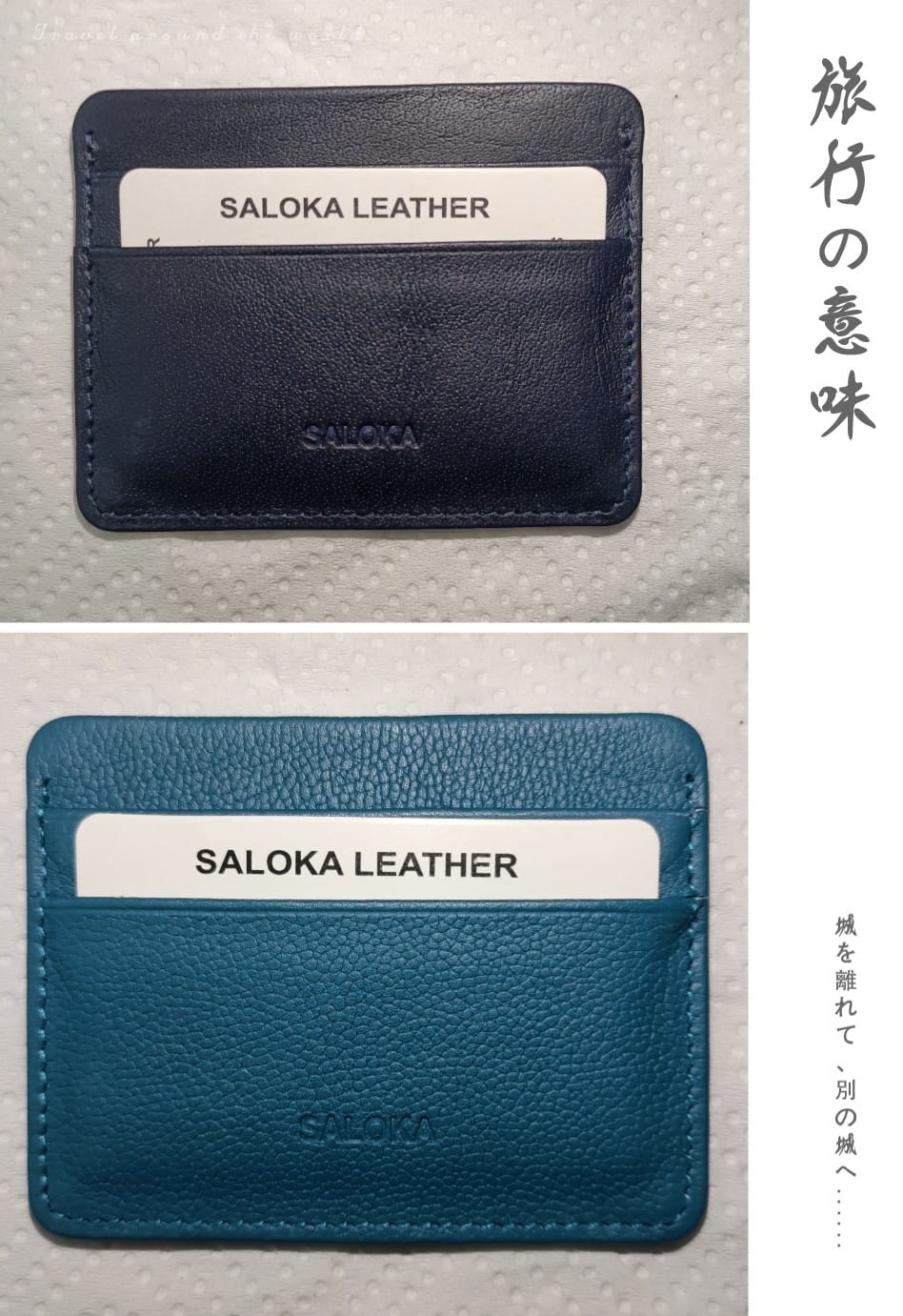 Premium Genuine Leather Card Holder – Slim Minimal Wallet for Men & Women