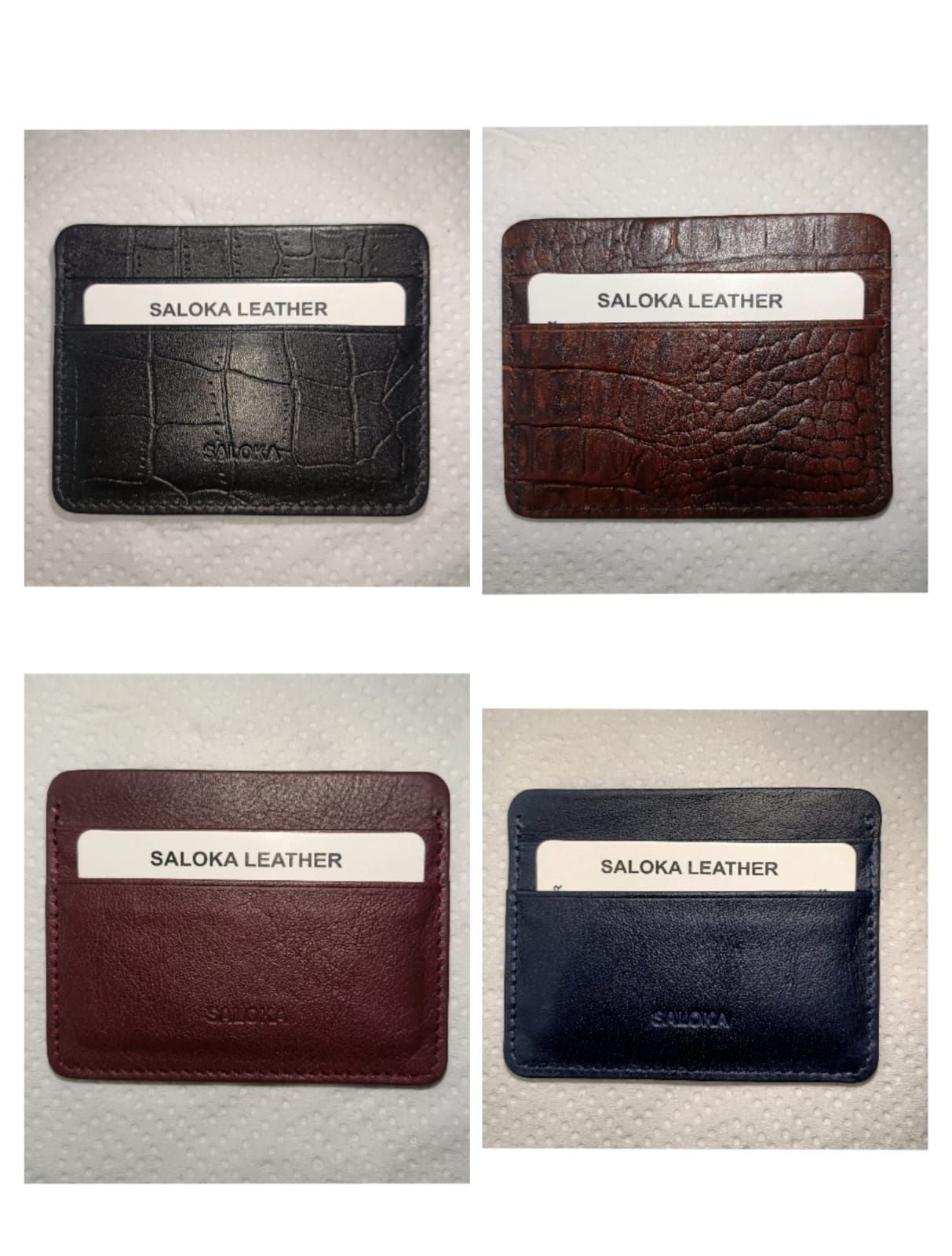 Premium Genuine Leather Card Holder – Slim Minimal Wallet for Men & Women