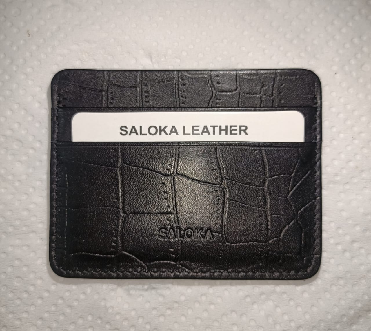 Premium Genuine Leather Card Holder – Slim Minimal Wallet for Men & Women