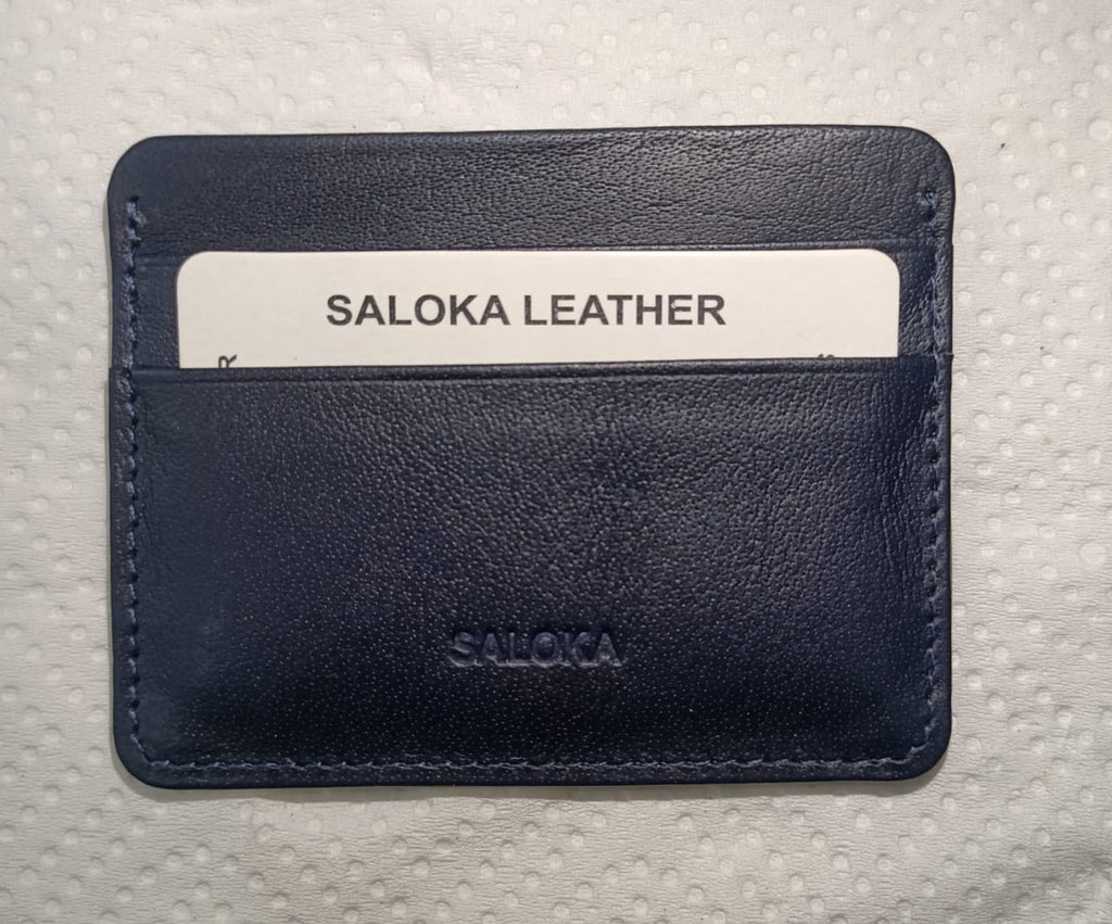 Premium Genuine Leather Card Holder – Slim Minimal Wallet for Men & Women