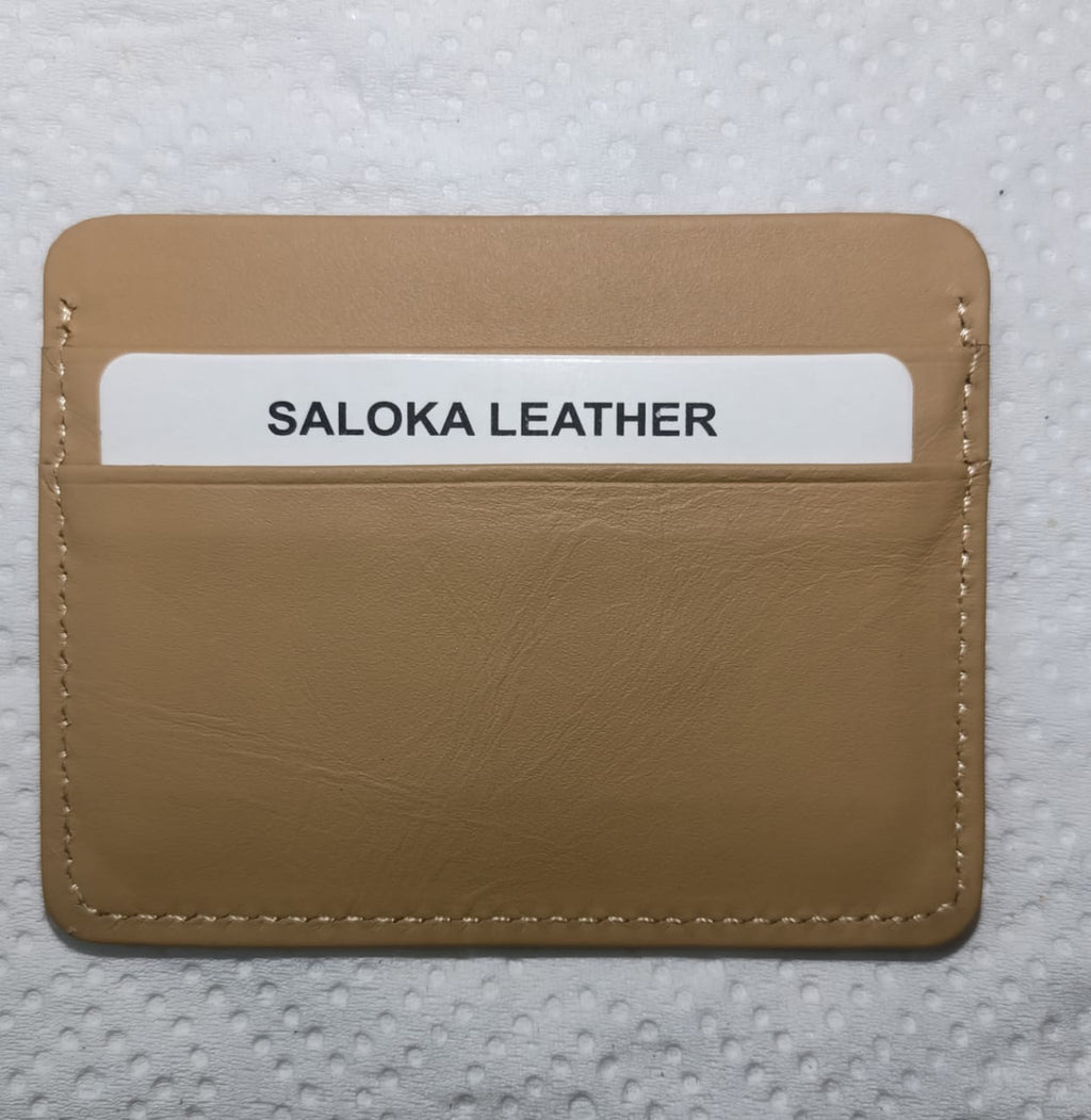 Premium Genuine Leather Card Holder – Slim Minimal Wallet for Men & Women