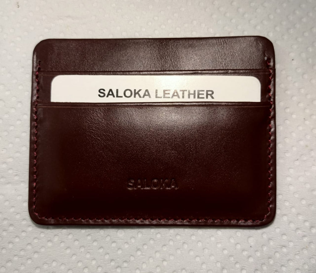 Premium Genuine Leather Card Holder – Slim Minimal Wallet for Men & Women