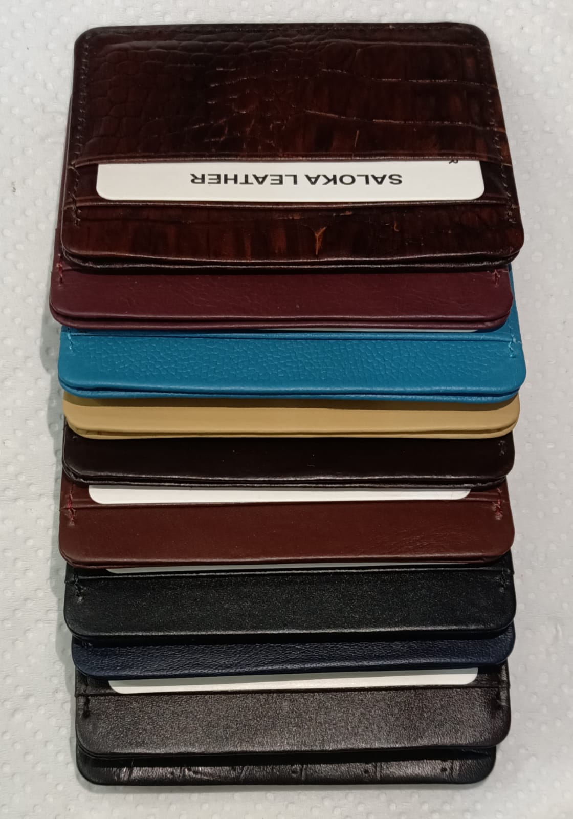 Premium Genuine Leather Card Holder – Slim Minimal Wallet for Men & Women