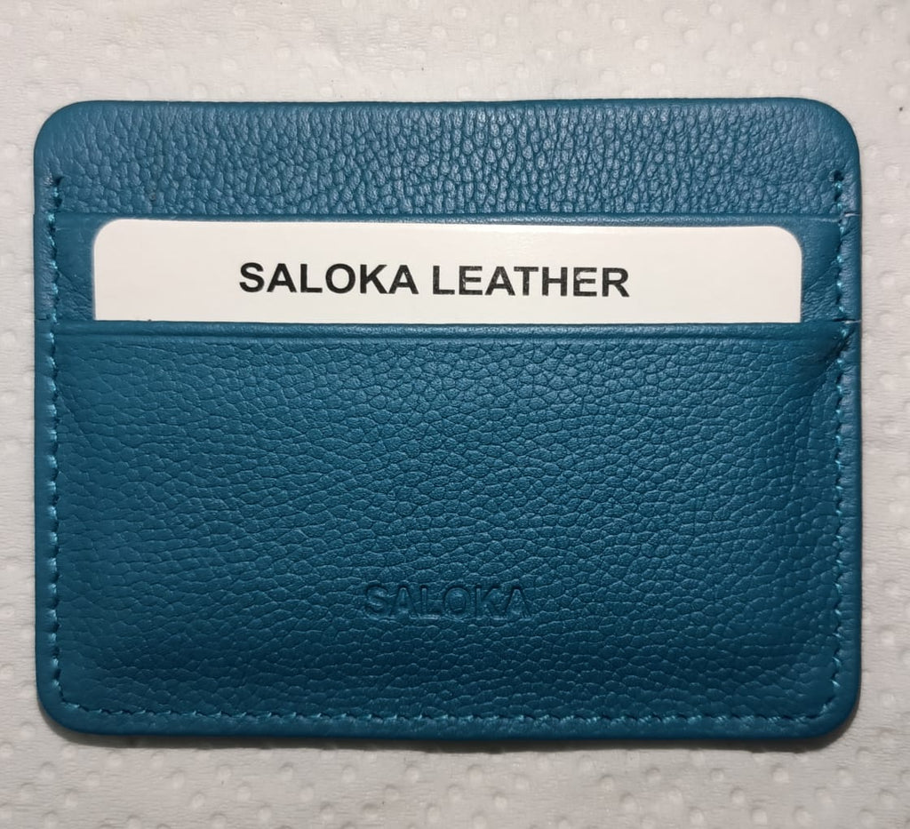Premium Genuine Leather Card Holder – Slim Minimal Wallet for Men & Women