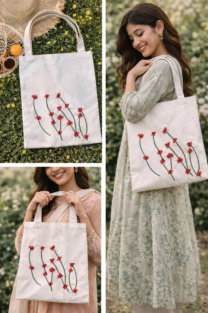 Tote Bag Crochet touch